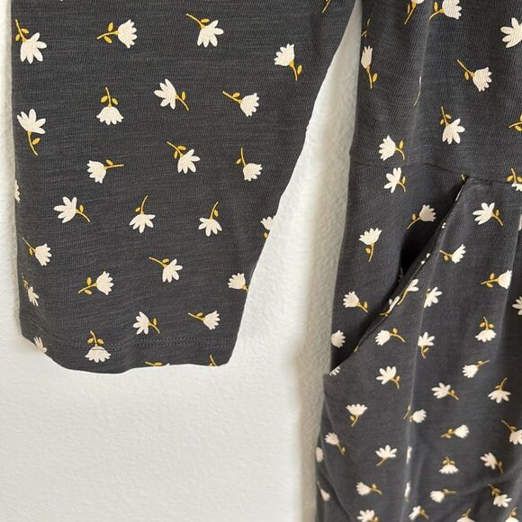 Boden Penny Jersey Dress Gray Floral Print 3/4 Sleeves Size 6P - Picture 5 of 11